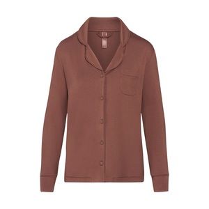 SKIMS SLEEP BUTTON UP TOP